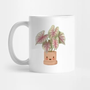 Cute Plant Illustration,Caladium Summer Breeze Illustration Mug